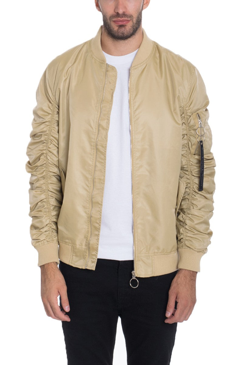 Gold Weiv Men's Casual MA-1 Flight Lined Bomber Jacket – Aquarius