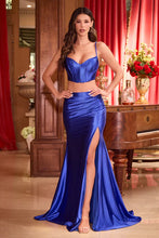 Royal Two Piece Satin Fitted Gown