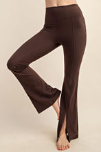 Espresso Recycled Butter High Waist Full Length Flared Legg