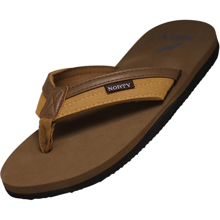 Mens Flip Flop Sandal Brown