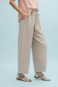 Stone Soft-Touch Seam Detail Pants