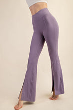 Smoky Purple Recycled Butter High Waist Full Length Flared Legg