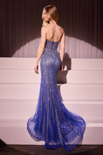 Royal Strapless Embellished Mermaid Gown