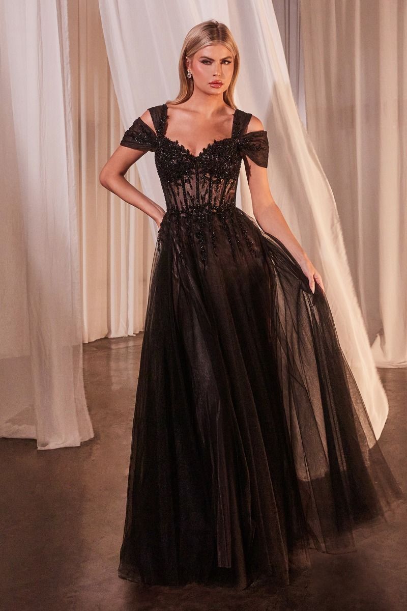 Black Off The Shouler Ball Gown