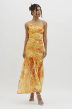 Yellow One Should Style Floral Mesh Maxi Dress