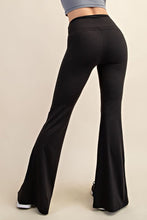 Black Recycled Butter High Waist Full Length Flared Legg