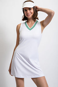 White Merlot Butter Tennis Dress