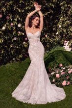 Off White Detachable Wings Mermaid Wedding Gown