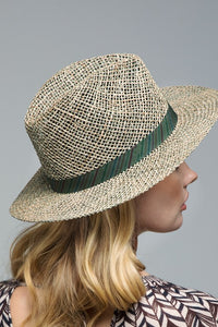 Seagrass Weave Straw Panama Hat