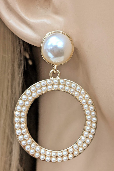 Pearl Dangle Drop Earring