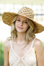 Mustard Woven Raffia Sun Hat