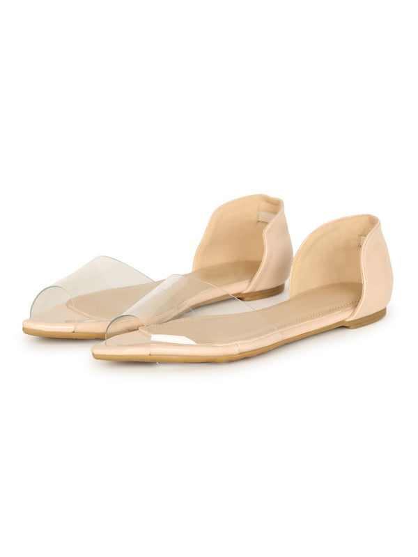 Womens nude best sale flat sandals