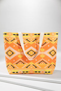 Tangerine(ye) Ethnic Print Tote Bag