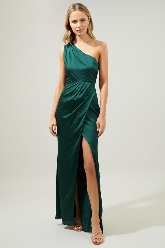 Emerald Asymmetrical Dress