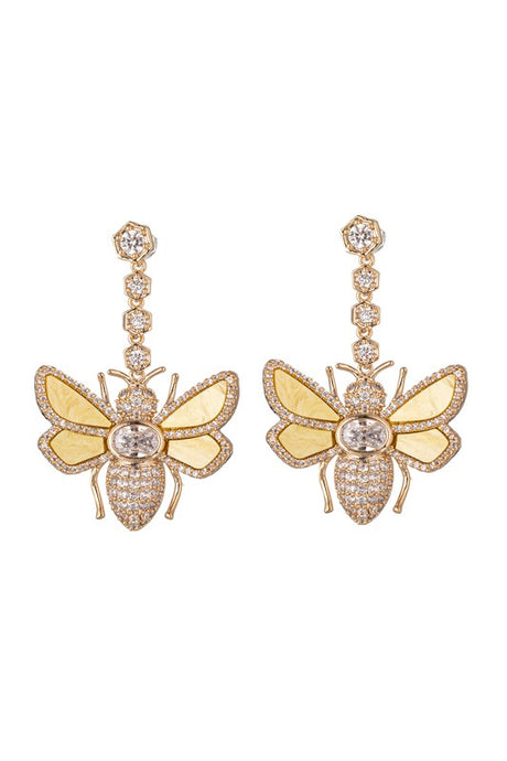 Bee Drop Earrings