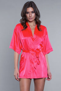 Hot Pink Getting Ready Robe Rose Pink