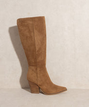 Camel Knee-High Western Boots