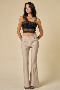 Stone Low Rise Kick Flare Pants