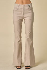 Stone Low Rise Kick Flare Pants