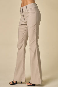 Stone Low Rise Kick Flare Pants