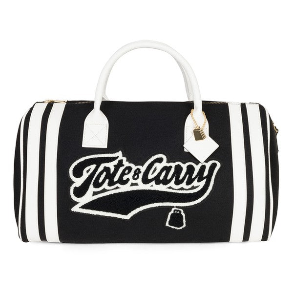 Black Varsity Duffle Reg