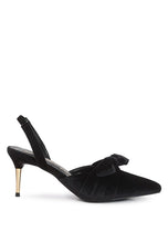 Black Mayfair Velvet High Heeled Mule Sandals