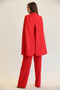 Red Statement Suit and Pants Set