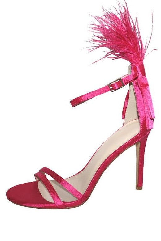 Fuchsia Satin Fashion Stiletto Party Pumps