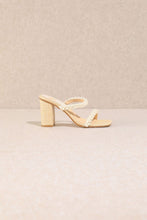 Off White Summer Pearl High Heel Sandals