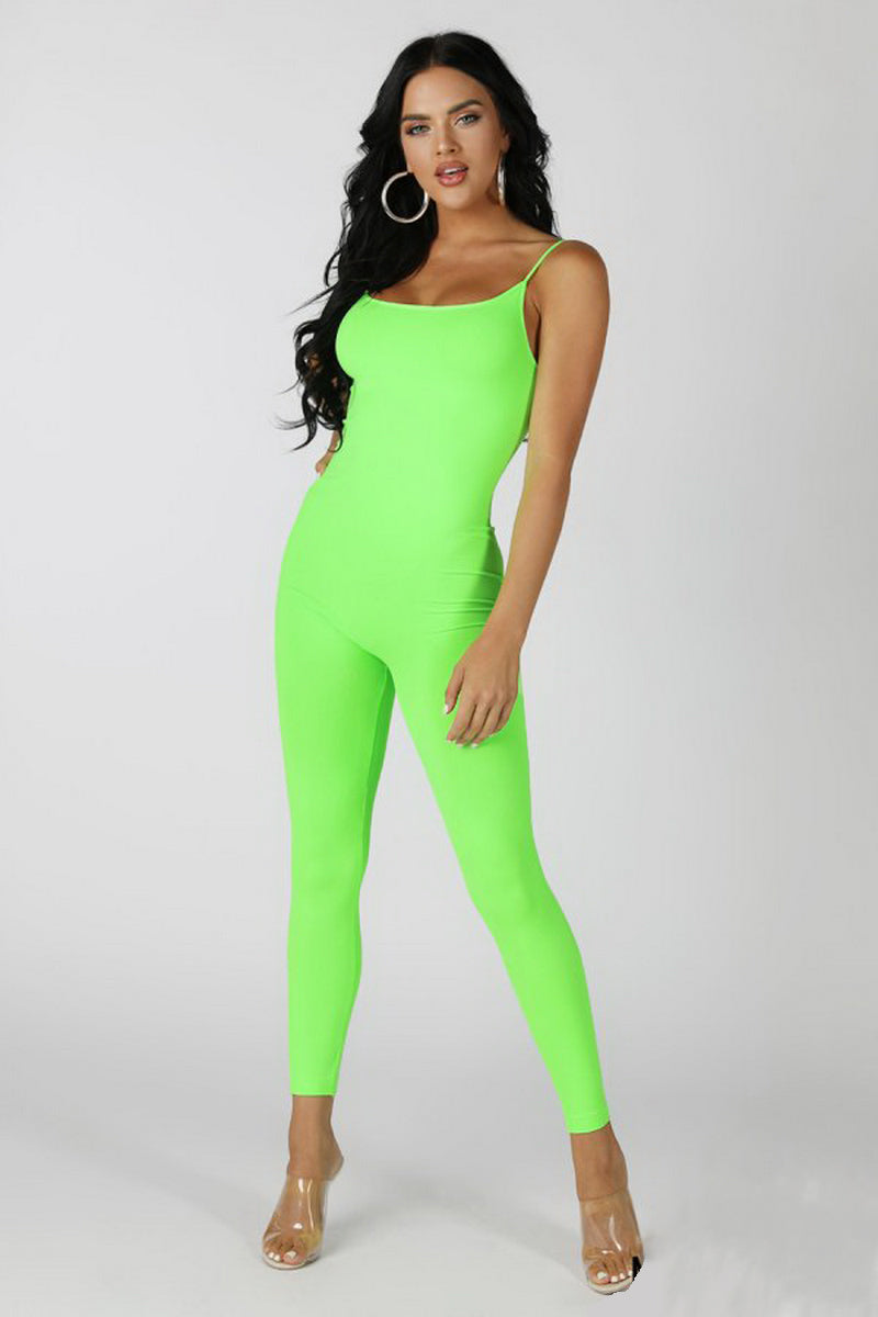 Green bodycon jumpsuit online