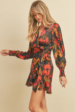 Nightfall Bishop Sleeve Mini Wrap Dress